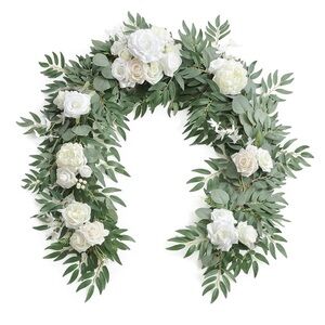 Elegant Ivory Floral Garland